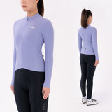 Women's Training Thermal Cycling Jersey Jade-Lilac