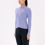 Women's Training Thermal Cycling Jersey Jade-Lilac