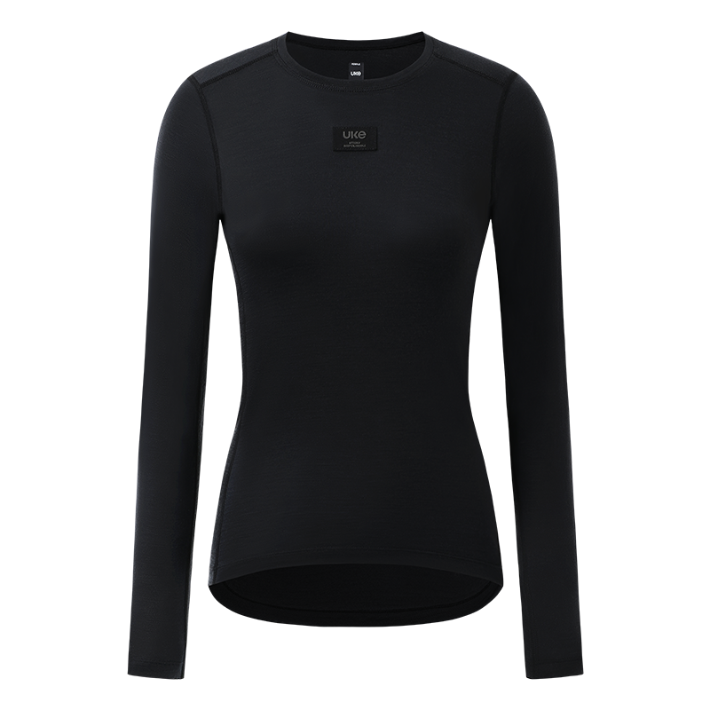 レディース PR-1 メリノウール L/S ベースレイヤー フェニックスソング ブラック