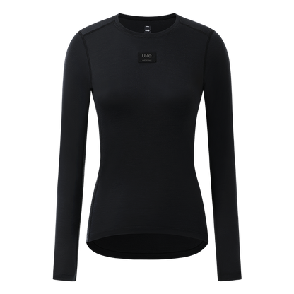 レディース PR-1 メリノウール L/S ベースレイヤー フェニックスソング ブラック