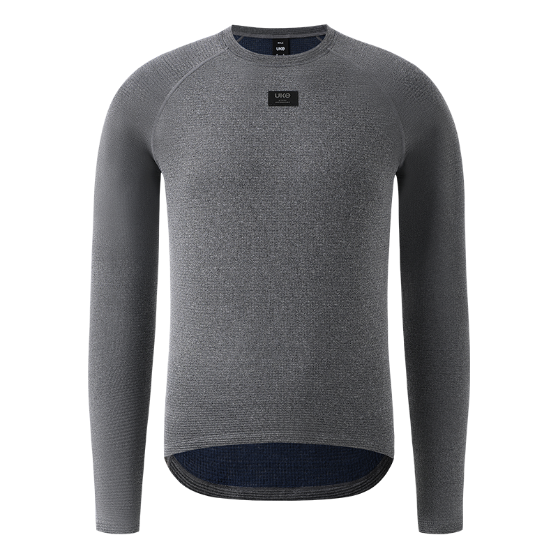 メンズ SI-1 メリノウール L/S ベースレイヤー ShanYue-ディープヘンプアッシュ