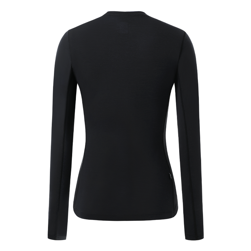 レディース PR-1 メリノウール L/S ベースレイヤー フェニックスソング ブラック