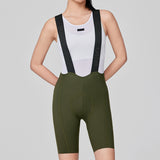 Women's Seamless Bib Shorts SI-1 Nimble-Olive Green