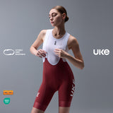 Women's Road Bib Shorts RP400-Oil painting rose