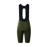 Women's Seamless Bib Shorts SI-1 Nimble-Olive Green