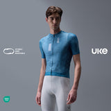 Men's Short Jersey Road RA300-Ocean blue