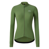 Women's Training Thermal Cycling Jersey Jade-Green shoots