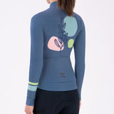 Women's Training Thermal Cycling Indigo Blue-Flower