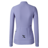 Women's Training Thermal Cycling Jersey Jade-Lilac