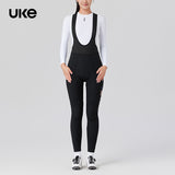 Women's Windproof Thermal Bib Tights PR-1 Black-Black