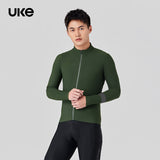 Men's Thermal Cycling Jersey CL-1 Shadow Chaser-Deep Moss Green