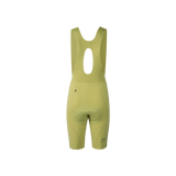 Women's Seamless Bib Shorts SI-1 Curly Shu-Pale yellow