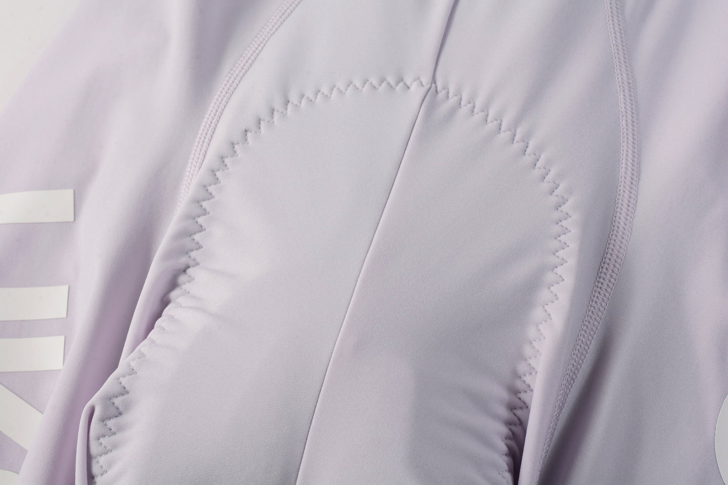 Women's Seamless Bib Shorts Curly Shu-Pale morning glory purple
