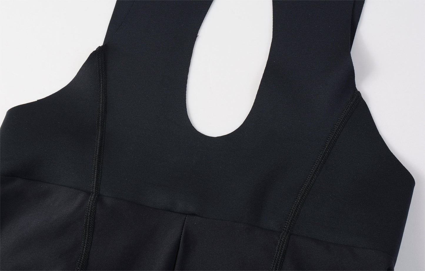 Women's Seamless Bib Shorts SI-1 Curly Shu-Black