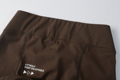 Men's Seamless Cycling Shorts SI-1 ChengYe -Bear Brown