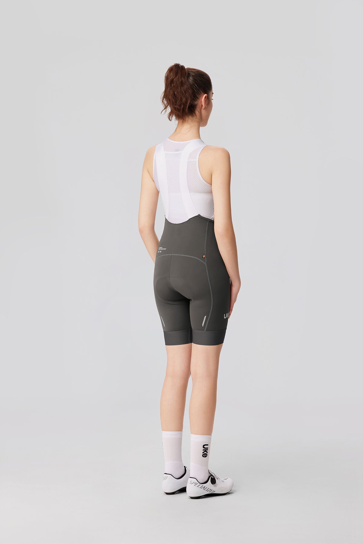 Women's Bib Shorts Eit cushion Yunling-Pale azalea